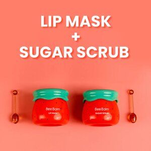 NEW Bee Balm Watermelon Balm and Scrub Set